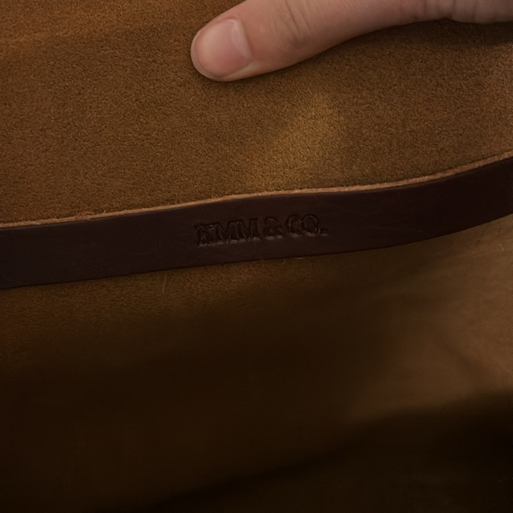 KMM & Co Brown Leather Tote Bag‎ Handcrafted Large - Picture 9 of 13